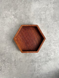 Wooden Oak Hexagon Tray