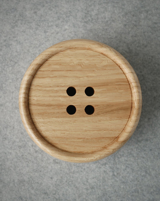 Wooden Oak Button Drink Coasters