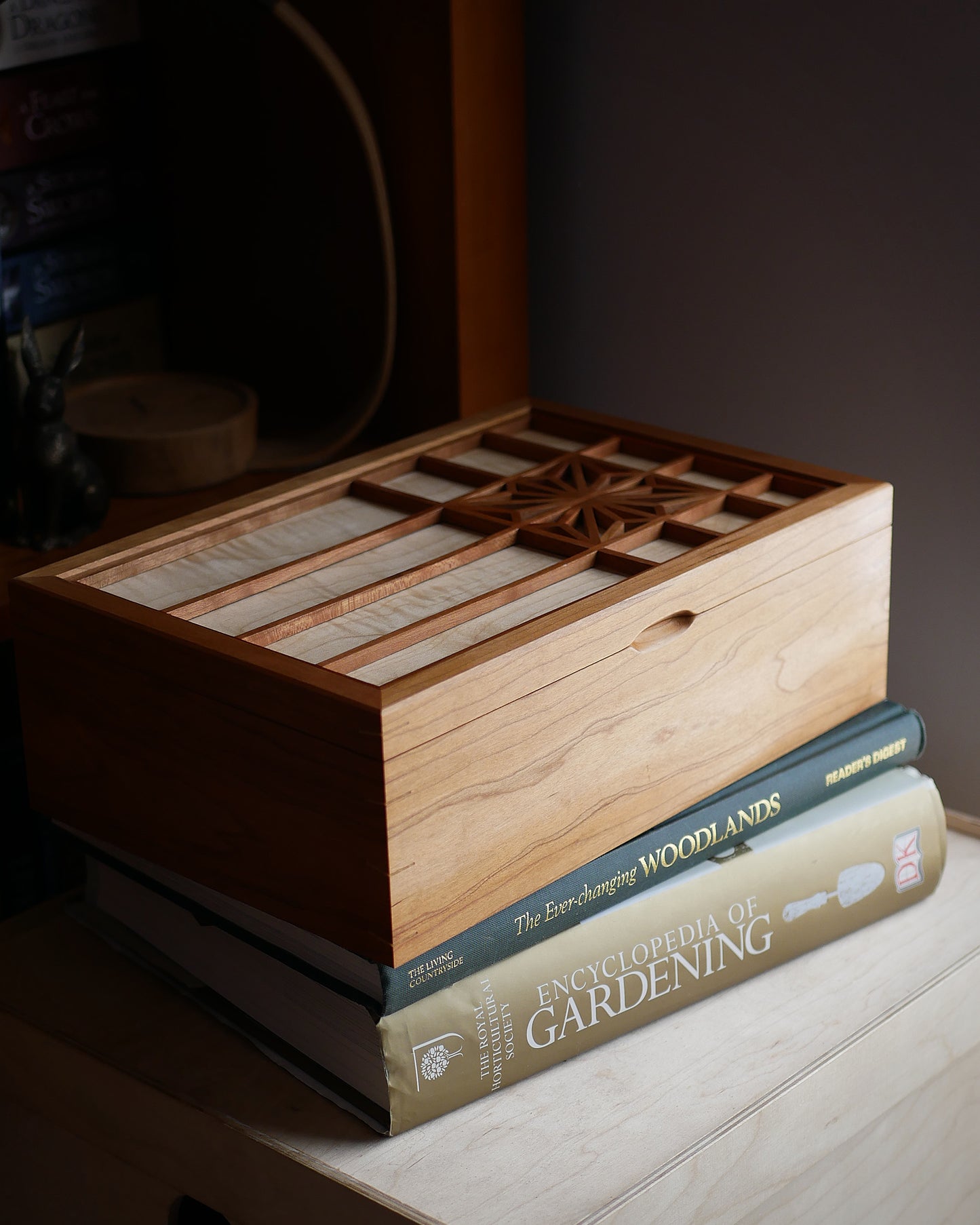 ‘Asa No Ha' Cherry Keepsake box Large