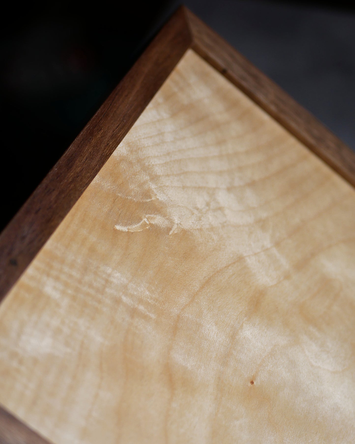 ‘Asa No Ha' Walnut Keepsake box
