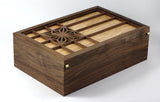 'Asa No Ha' Walnut Keepsake box Large -SOLD