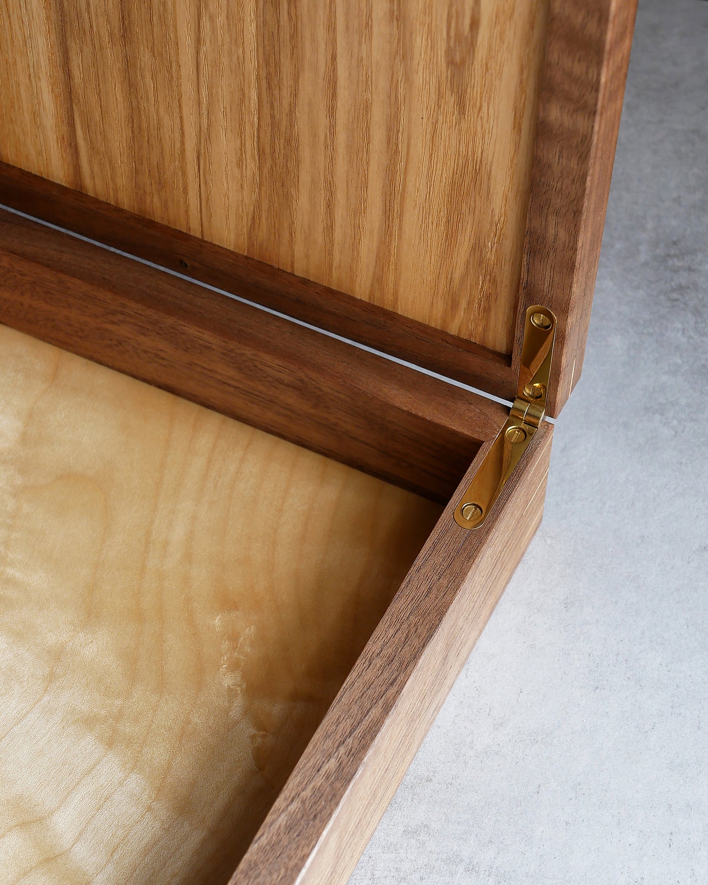 ‘Asa No Ha' Walnut Keepsake box