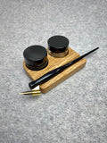 Calligraphy ink pot holder
