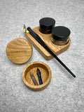 Calligraphy ink pot holder