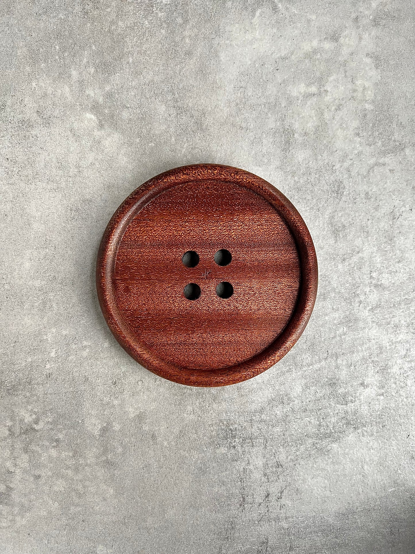 Wooden Oak Button Drink Coasters