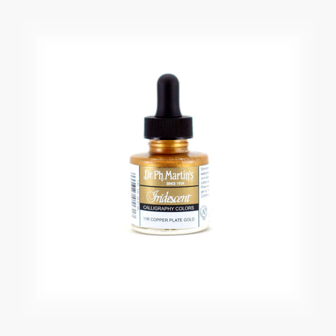 Dr. Ph. Martin's Iridescent Calligraphy Colours - Copperplate Gold (30ml)