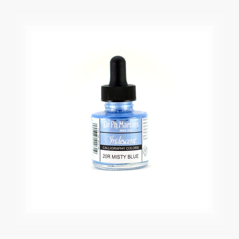 Dr. Ph. Martin's Iridescent Calligraphy Colours - Misty Blue (30ml)