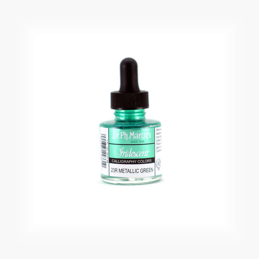 Dr. Ph. Martin's Iridescent Calligraphy Colours - Metallic Green (30ml)
