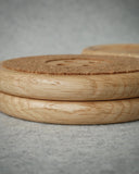Wooden Oak Button Drink Coasters