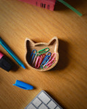 Cat and dog desk tidy