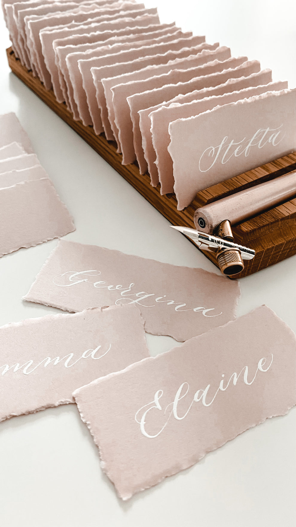 Oak Calligraphy Drying Rack | Handcrafted in England – Keiyosa